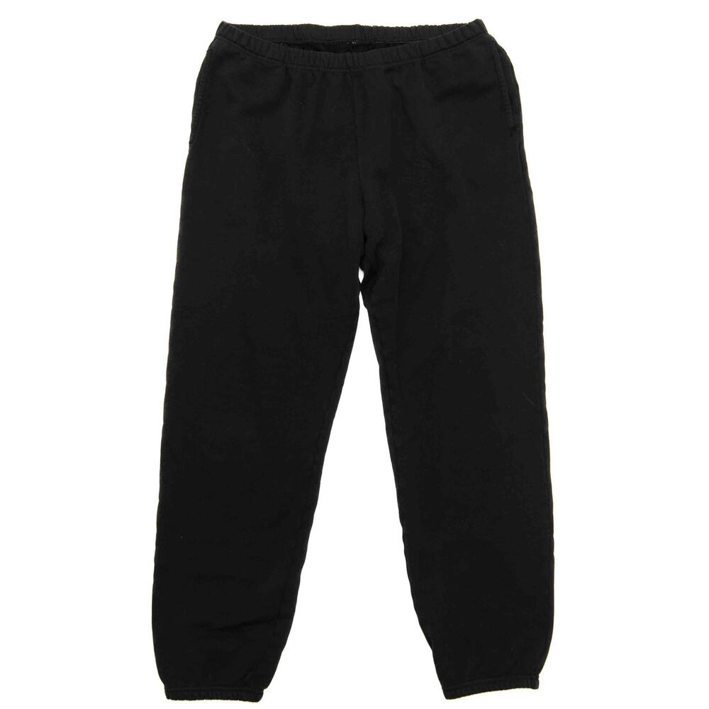 Les Tien Men's 100% Cotton Black Heavyweight Classic Sweatpants Size XXL